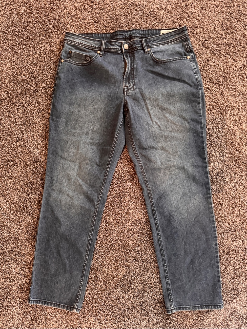 Jackson, Classic Men's Blue Denim Jeans Slim straight